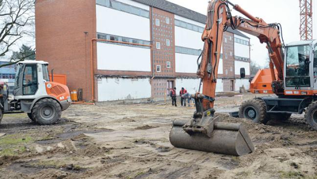 Fundamente für neuen Schultrakt betoniert