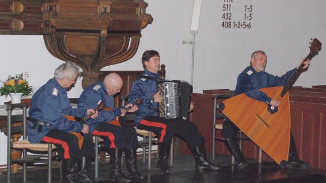 Vier mächtige Kosaken-Stimmen in der Georgskirche