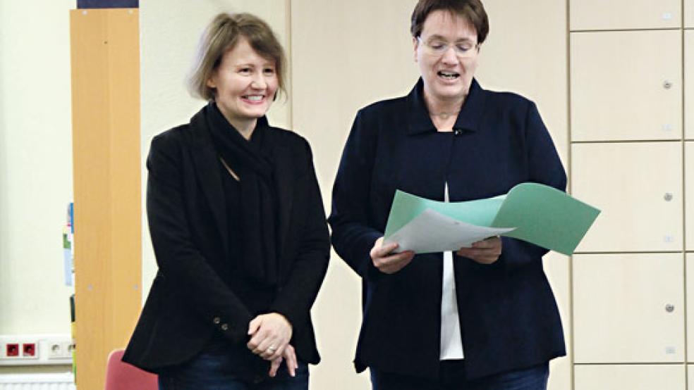 Überreicht wurde die Ernennungsurkunde an Ute Wieligmann (links) von Silvia Pünt-Kohoff. © Foto: privat