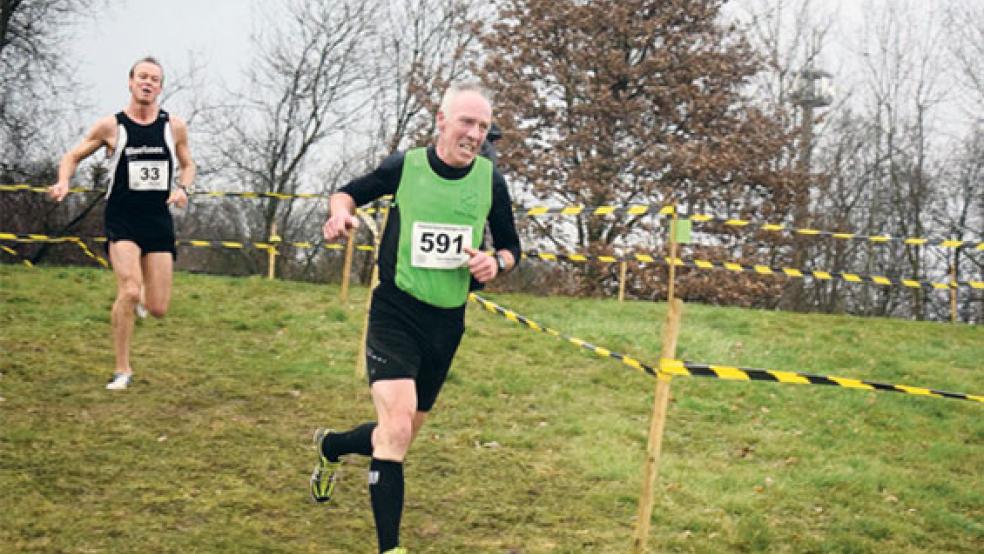 Heinz-Dieter Hinrichs lief beim Crosslauf in Löningen zwei gute Zeiten. © Foto: privat