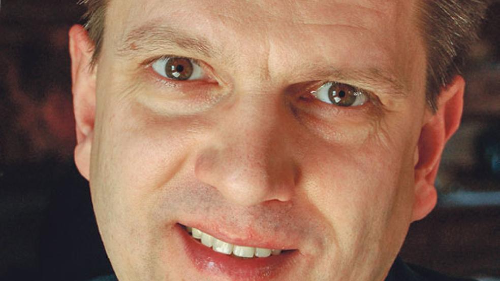 Martin Bertels beim »Agrarforum« in Möhelnwarf. © Foto: Hoegen