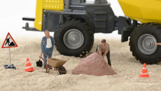 Fahrbahn halbseitig gesperrt