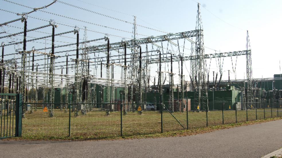 Geballte Technik: Ein Schaltfeld des Umspannwerkes in Diele. © Foto: Hoegen
