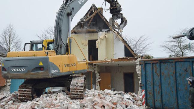 Abbrucharbeiten sind in vollem Gange