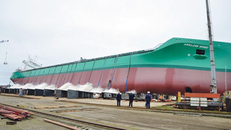 Der »Arklow Wind« sollen noch zwei weitere Neubauten in der gleichen Größe folgen. © Foto: Wolters