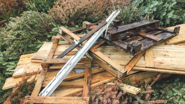 Dreiste Täter luden einfach Altholz ab