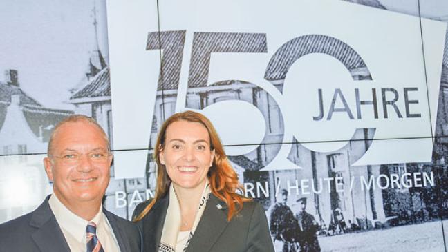 Präsidentin gratuliert der Ostfriesischen Volksbank