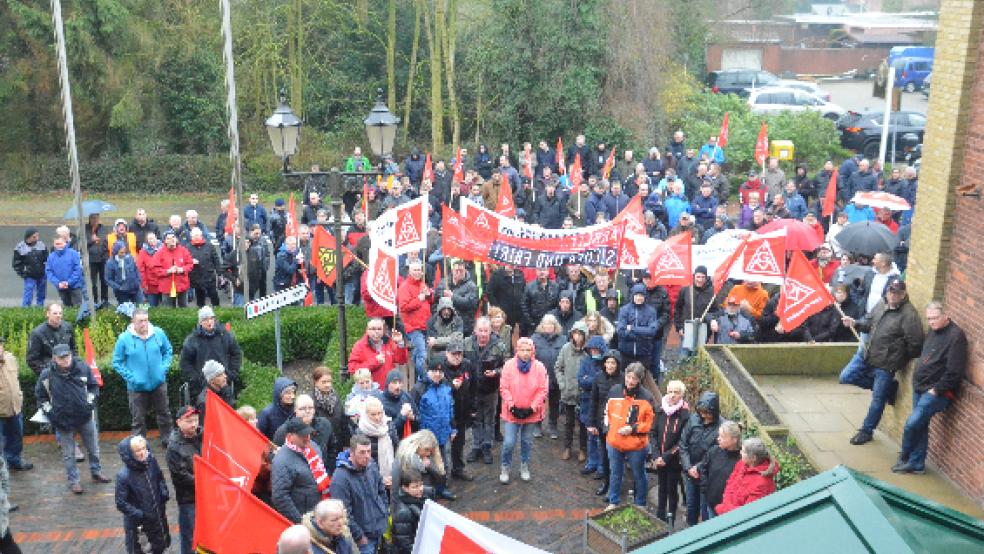 Warnstreik bei Weener Plastik © Foto: Muising