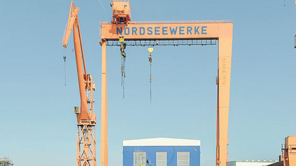 Für das Gelände der Nordseewerke in Emden gibt es mehrere Kaufinteressenten. © Foto: Ingo Wagner (dpa)