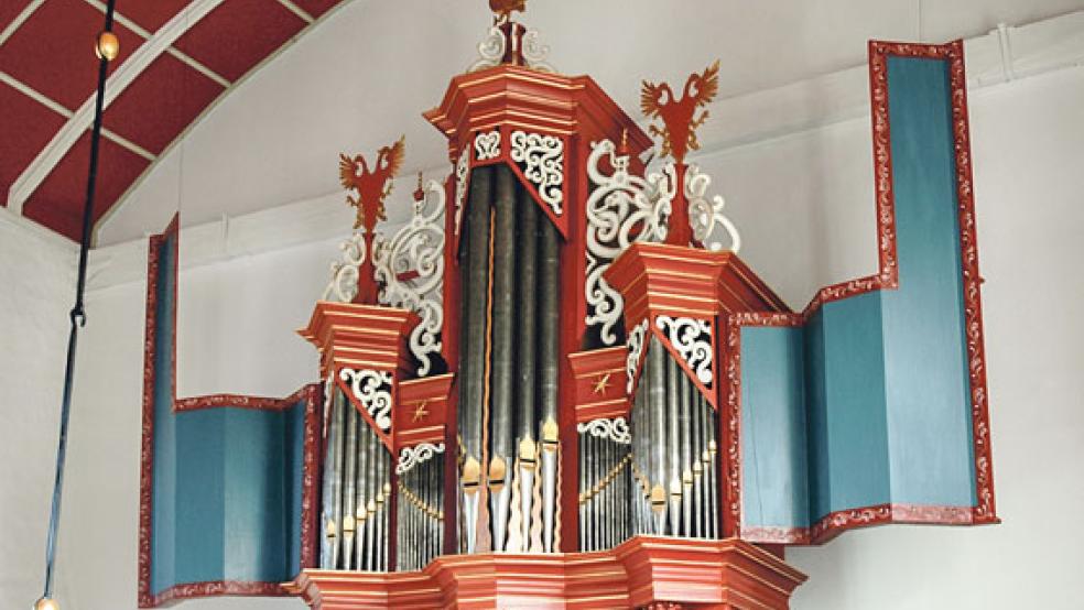 Die Orgel zu Uttum steht auf dem Besuchsplan der ersten Exkursion. © Foto: Dahlke