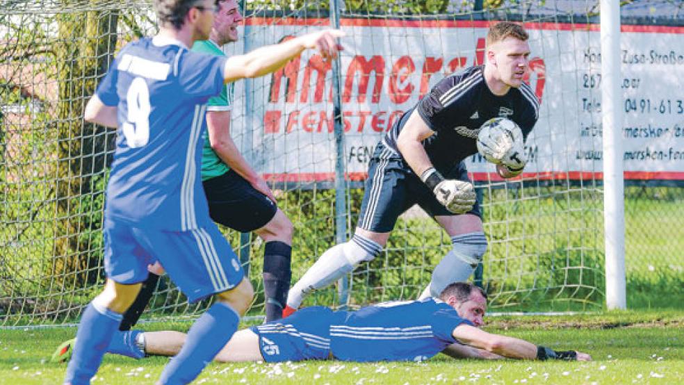 Bingums Torwart Timo Bosma hatte einen großen Anteil daran, dass am Ende die Null stand. © Foto: Bruins