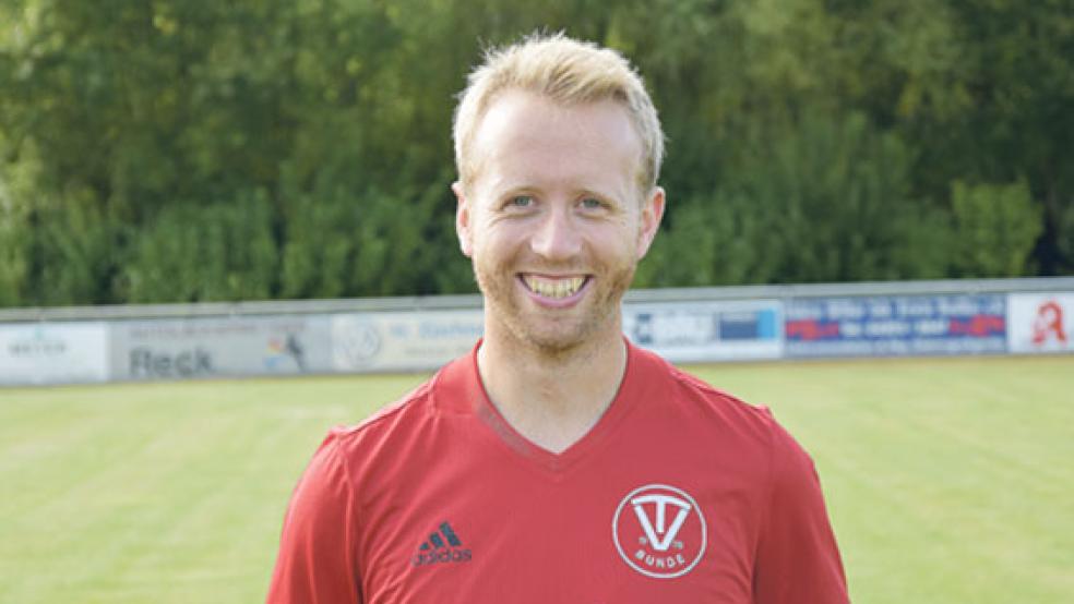 Mit diesem Grinsen dürfte Bundes Thomas Girod wohl durch die Woche gegangen sein. Auch nach dem Spiel in Aurich will er es behalten.  © Foto: Hilbrands