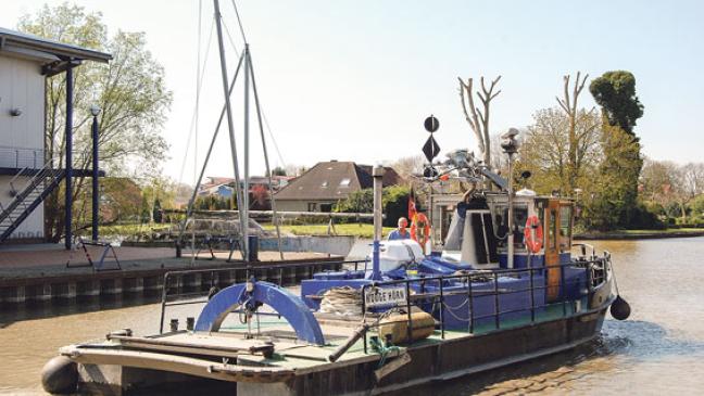 »Hooge Hörn« wirbelt im Hafen