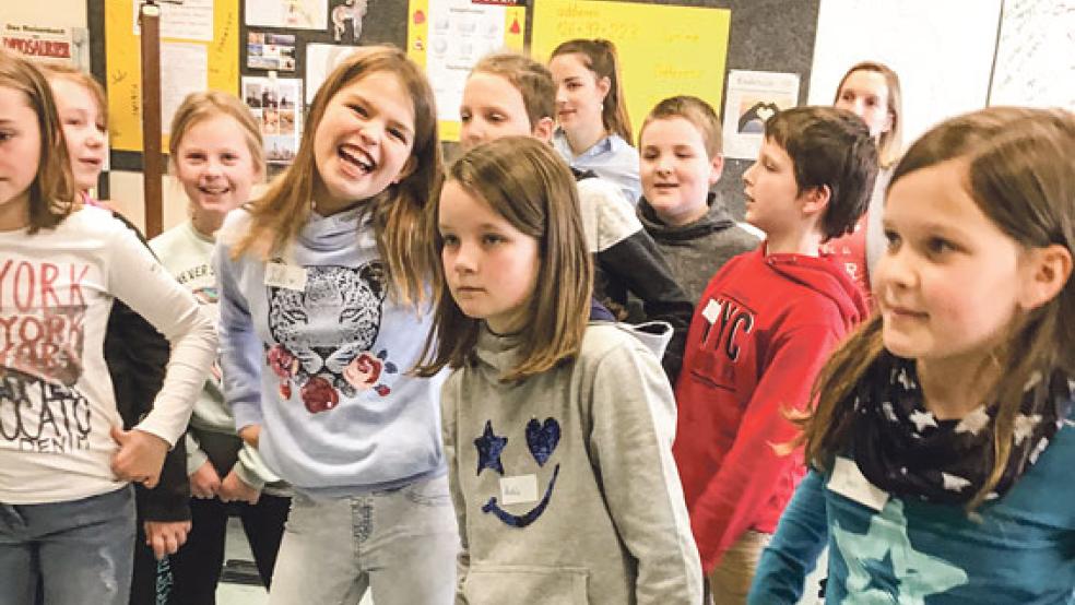 Beim Frühlingsfest an der Grundschule in Bunde hatten die deutschen und niederländischen Kinder viel Spaß. © Fotos: Grundschule