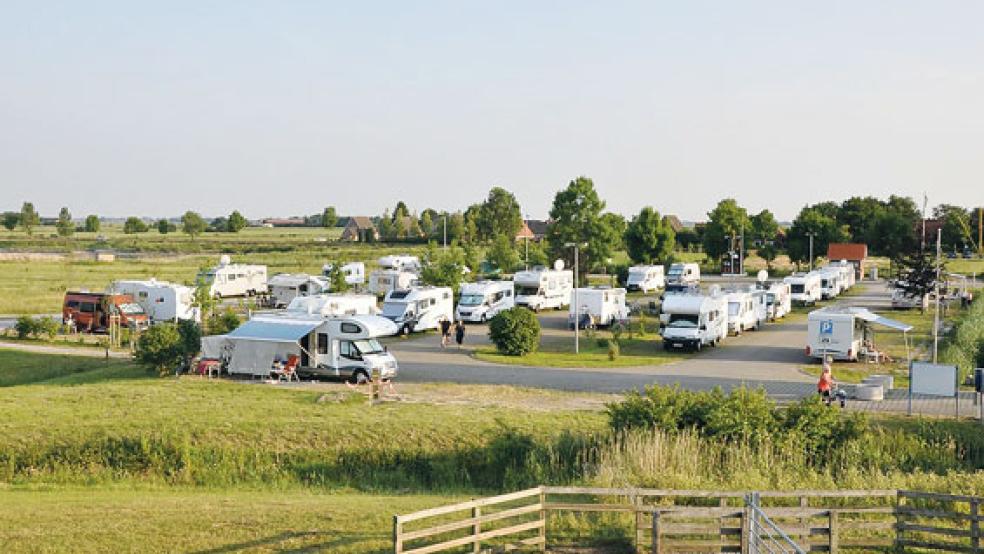 Der warme Sommer zog weite Kreise: Die Wohnmobilstellplätze in Weener und Ditzum waren im vergangenen Jahr beliebt. © Archivfoto: Boelmann