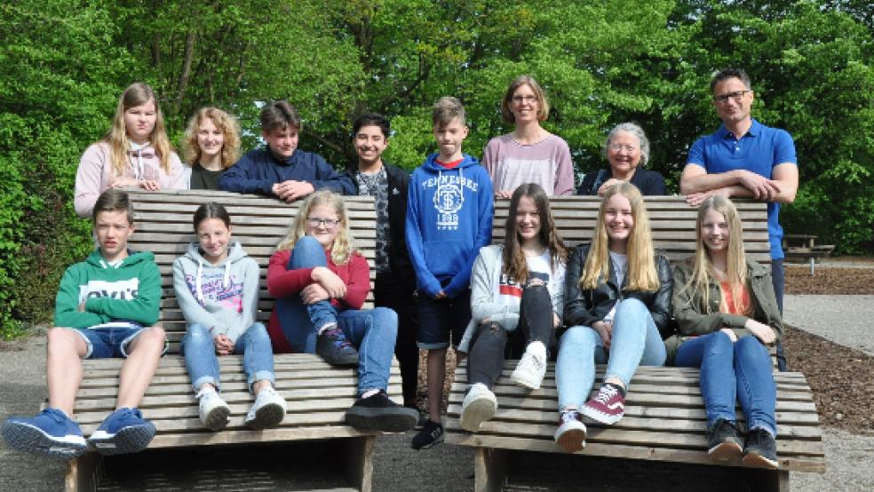 Kennenlernen hieß es nach der Ankunft am Mittwochvormittag in Weener: die Schüler aus dem Rheiderland mit ihren Gastschülern aus den Niederlanden freuen sich auf die gemeinsame Zeit.  © Boelmann