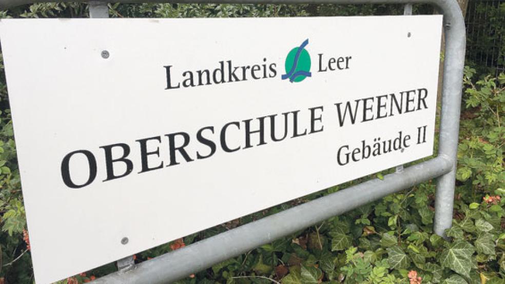 Die Oberschule in Weener darf sich in wenigen Monaten Europaschule nennen. © Foto: Boelmann