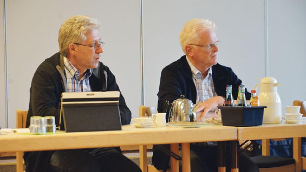 Walter Eberlei und Dieter Gottwald (rechts) konnten sich nicht mit dem Thema »Leitbild« anfreunden. © Foto: Musing