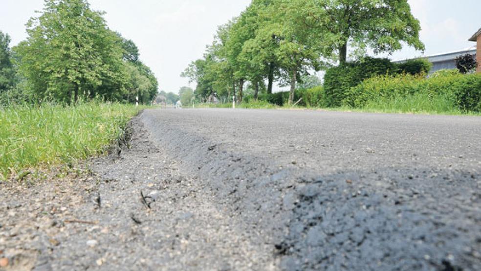 Die Kreisstraße 35 in St. Georgiwold muss für Sanierungsarbeiten Mitte Juni für mehrere Tage gesperrt werden. © Foto: RZ-Archiv