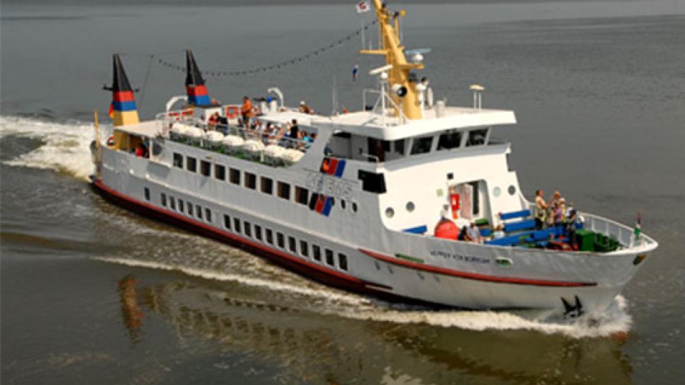 Das Fährschiff MS »Wappen von Borkum« fährt nun doch wieder von Ditzum nach Borkum - erstmals in diesem Jahr am 30. Mai. © Foto: Reederei AG Ems