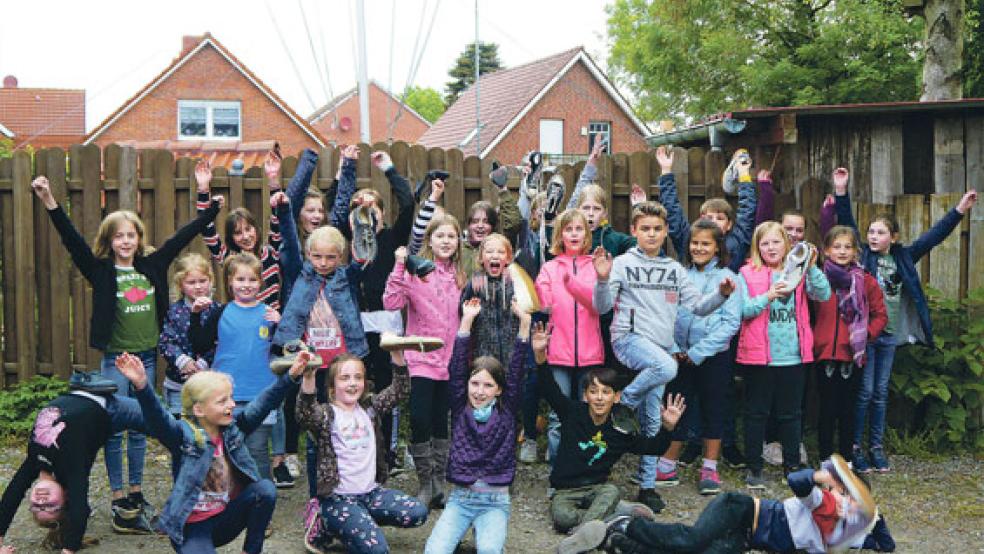 Die Jungschargruppe hofft auf viele Spenden bei ihrer Sammelaktion. © Foto: privat