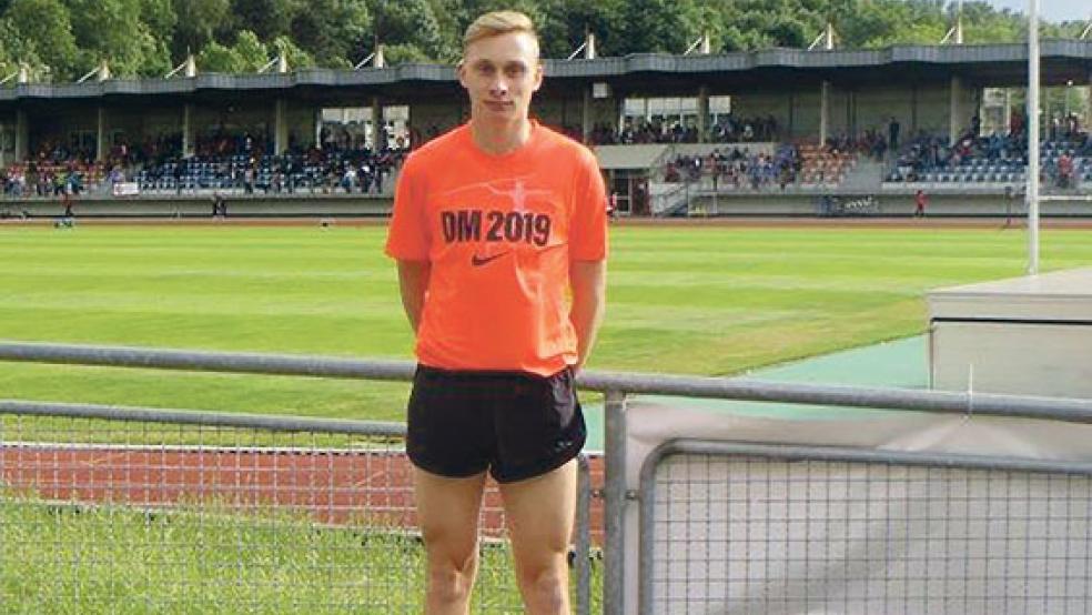 Jannes Smid war mit seiner Zeit nicht zufrieden. Sein Trainer Thomas Knoche war hingegen stolz auf seinen Schützling. © Foto: privat