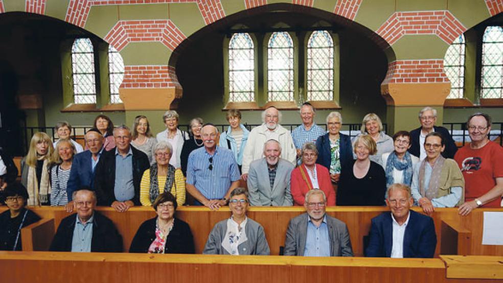 Zu den Teilnehmern der Exkursion in der Synagoge an der Folkingestraat in Groningen zählten auch mehrere Rheiderländer. © Foto: GCJZ