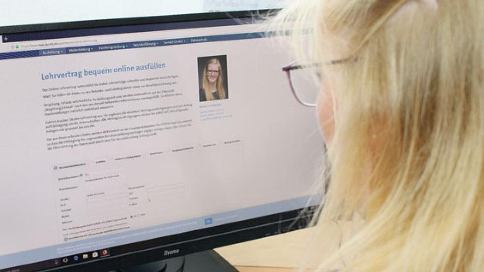 Ein neuer Online-Ausbildungsvertrag vereinfacht die Registrierung der Ausbildungsplätze in der Lehrlingsrolle. © Foto: HWK