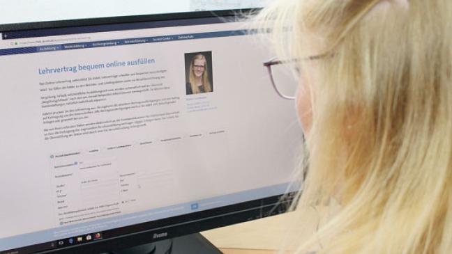 Lehrvertrag online ausfüllen
