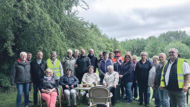 Bunder Sozialdemokraten radeln durch das Grenzgebiet