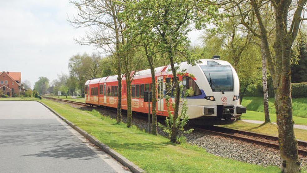 In Bunde, in der Nähe der Neuschanzer Straße, soll der neue Bahnhaltepunkt entstehen. Allerdings kann die Fertigstellung im Jahr 2021 nicht eingehalten werden.  © RZ-Archiv: Kuper