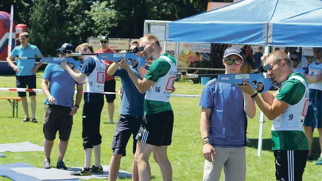 Wintersport im sommerlichen Bingum