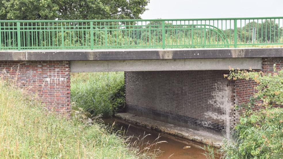 Für rund 40.000 Euro wurde Mitte 2016 die Fahrbahn und das Stankett der Brücke zwischen Brual und Diele erneuert. Nun wird die Brücke komplett neu gebaut. © Foto: Hinrichs