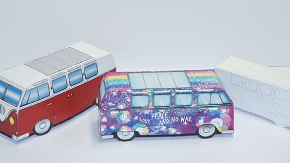 So sehen die fertigen Woodstock-Bullis dann aus. © 