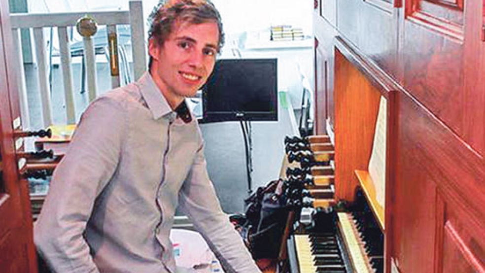 Gert van Hoef wird das nächste Orgelkonzert am 17. August gestalten. Der 25-jährige Organist kommt aus dem niederländischen Barneveld. © Foto: privat