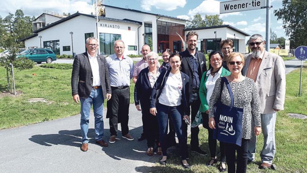 Die deutsche Delegation bei ihrem Besuch in Eurajoki. © Foto: privat