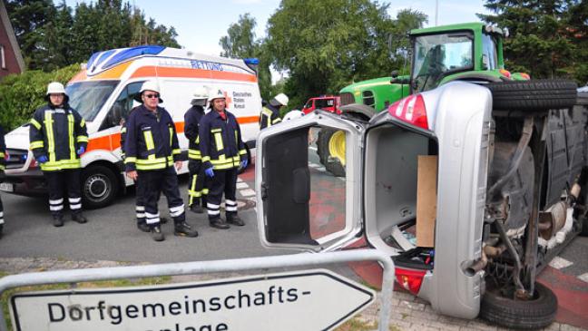 90-Jähriger eingeklemmt: Schwer verletzt