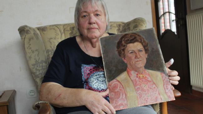 Altes Ölbild im Kleiderschrank entdeckt