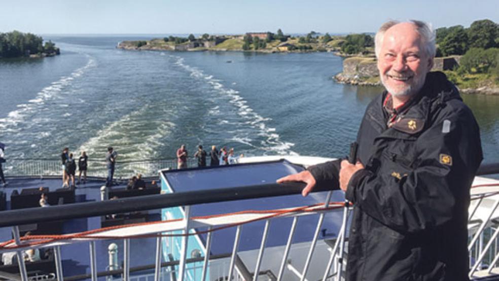 Mit der Fähre legte Werner Groen aus Weener den Weg über den Finnischen Meerbusen von Tallin nach Helsinki zurück. Die Überfahrt dauerte etwas über zwei Stunden. © Fotos: privat