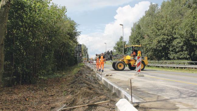 Bauarbeiten zum Ferienende