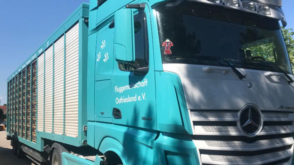 Mit diesem »Kabinenexpress« werden die Brieftauben zu ihren Auflassorten transportiert. © Foto: privat