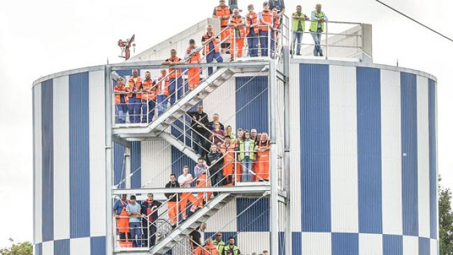 Faulturm nimmt Gestalt an