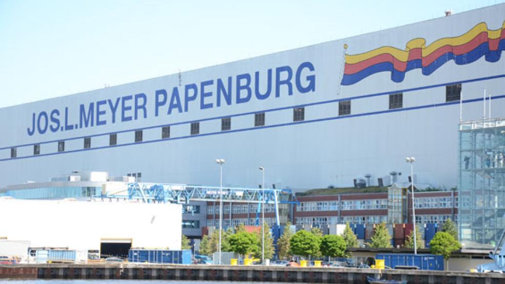 Das Thema Werkvertragsarbeiter wird auch auf der Meyer Werft selbst kontrovers diskutiert. © Archivfoto: Hanken