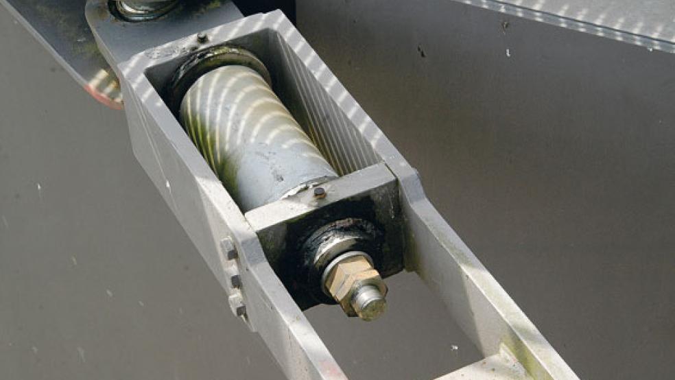 Die Mechanik ist ein entscheidendes Element für die Funktion der Schleusentore, und dieses System ist nun mal in die Jahre gekommen. © Foto: Hoegen