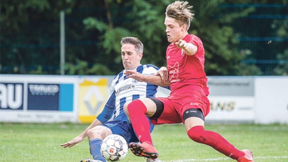 Gerardus Bevers (links) und seine Möhlenwarfer warfen zwar alles rein, zu einem Punktgewinn reichte es nicht.  © Foto: Bruins