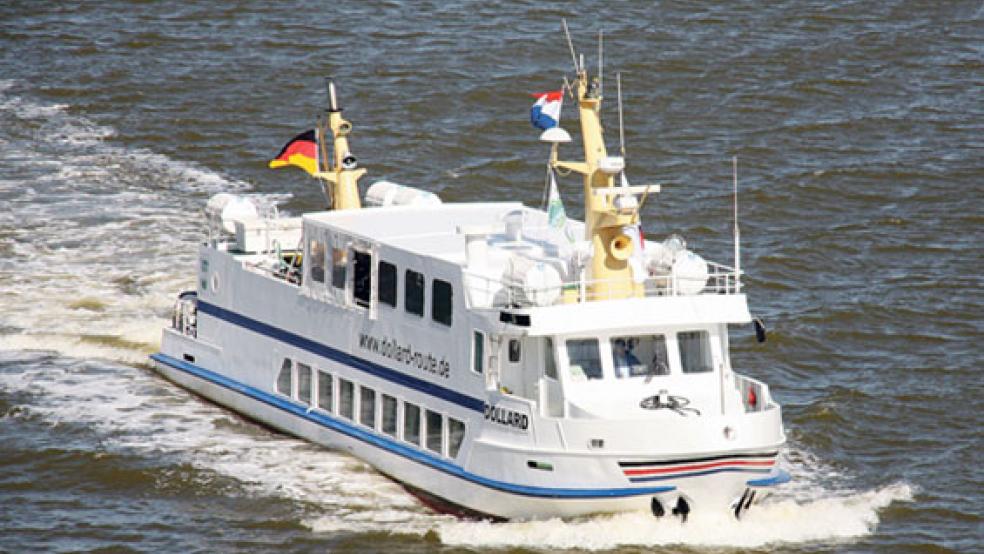 Mit dem Fahrgastschiff »Dollard« geht es jetzt am Sonntag von Ditzum nach Leer und zurück. Es sind für die Fahrt noch einige Plätze frei. © Foto: Henk Zuur 