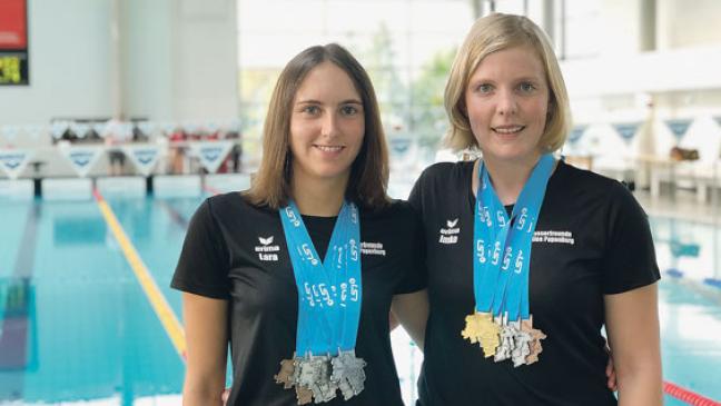 Medaillenregen für Schwimmerinnen