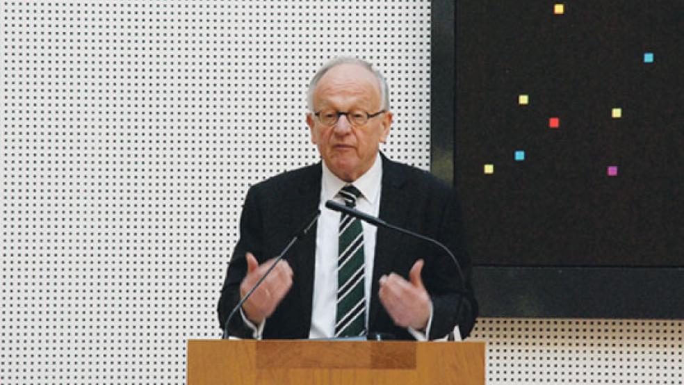 Sprach in Leer: Dr. Hermann Onko Aeikens, Staatssekretär im Bundesministerium für Ernährung und Landwirtschaft.  © Foto: Kuper