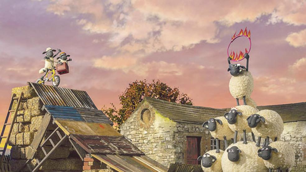 Shaun das Schaf und seine Freunde bekommen außerirdischen Besuch und stellen jede Menge Unfug an. © Foto: Studiocanal/Aardman Animations