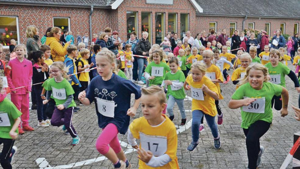 Fast 200 Schüler gingen gestern an den Start. © Fotos: Ammermann